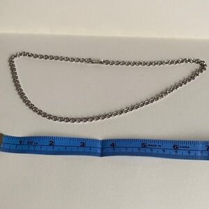 Double Cable Chains in Brass with White Plating Finish